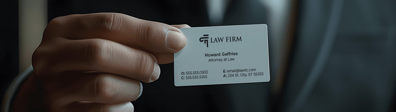 law firm business cards